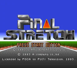 Final Stretch: tela de título
