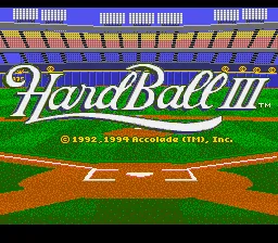 HardBall III: tela de título