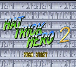Hat Trick Hero 2: tela de título