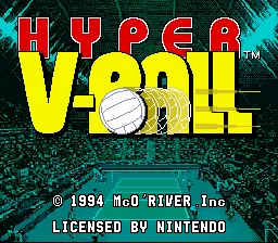Hyper V-Ball: tela de título