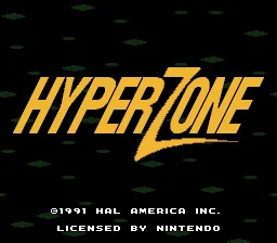 HyperZone: tela de título