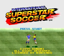 International Superstar Soccer: tela de título