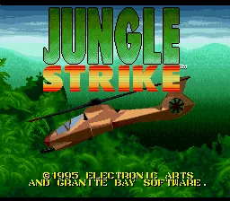 Jungle Strike: tela de título