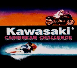 Kawasaki Caribbean Challenge: tela de título