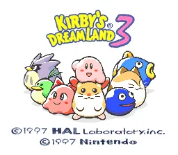 Kirby's Dream Land 3: tela de título