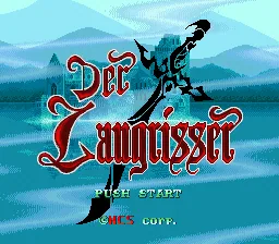 Langrisser, Der: tela de título