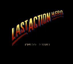 Last Action Hero: tela de título