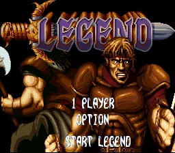Legend: tela de título