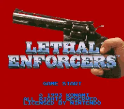 Lethal Enforcers: tela de título