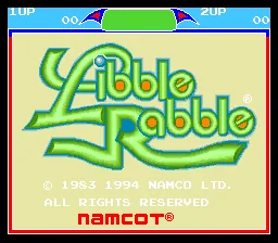 Libble Rabble: tela de título