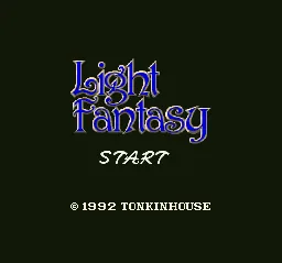Light Fantasy: tela de título