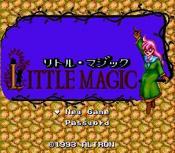 Little Magic: tela de título