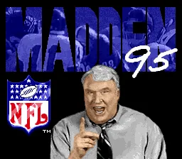 Madden NFL 95: tela de título