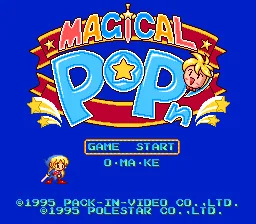 Magical Pop'n: tela de título