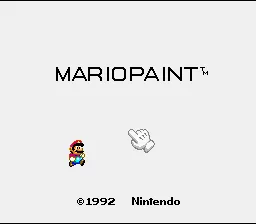 Mario Paint: tela de título