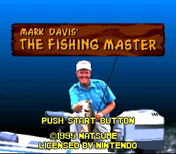 Mark Davis' The Fishing Master: tela de título