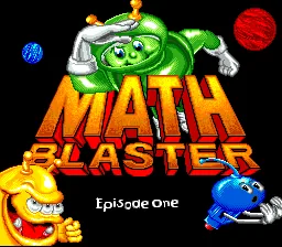 Math Blaster - Episode 1: tela de título