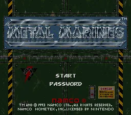 Metal Marines: tela de título