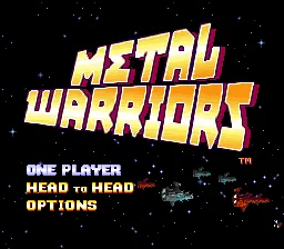 Metal Warriors: tela de título
