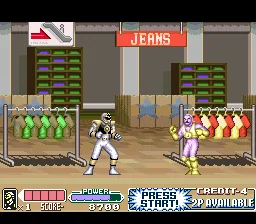 Mighty Morphin Power Rangers - The Movie: gameplay