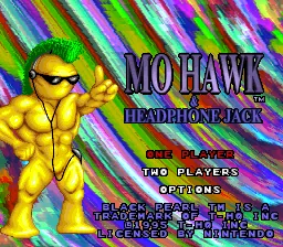 Mohawk & Headphone Jack: tela de título