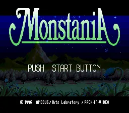 Monstania: tela de título