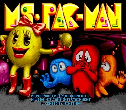 Ms. Pac-Man: tela de título