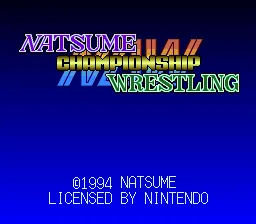 Natsume Championship Wrestling: tela de título