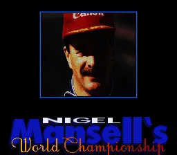Nigel Mansell's World Championship Racing: tela de título