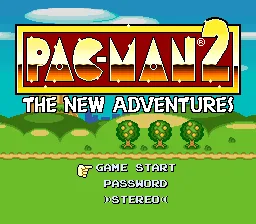 Pac-Man 2 - The New Adventures: tela de título