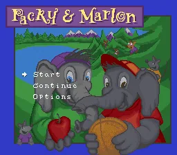Packy & Marlon: tela de título