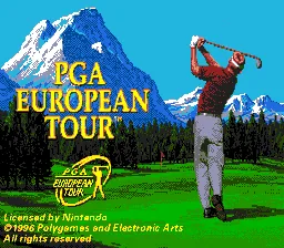 PGA European Tour: tela de título