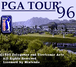 PGA Tour 96: tela de título