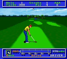 PGA Tour Golf: gameplay