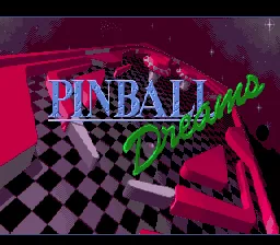 Pinball Dreams: tela de título