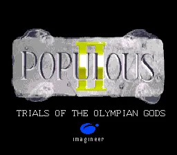 Populous II - Trials of the Olympian Gods: tela de título