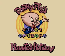 Porky Pig's Haunted Holiday: tela de título