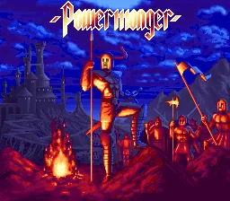 PowerMonger: tela de título