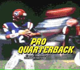Pro Quarterback: tela de título