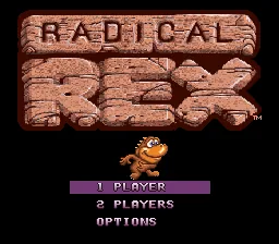 Radical Rex: tela de título