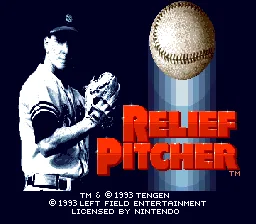 Relief Pitcher: tela de título