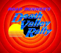 Road Runner's Death Valley Rally: tela de título
