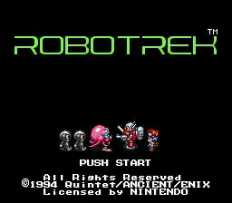 Robotrek: tela de título