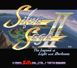 Silva Saga II - The Legend of Light and Darkness: tela de título