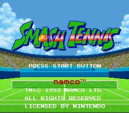 Smash Tennis: tela de título