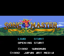 Song Master: tela de título