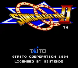 Sonic Blast Man II: tela de título