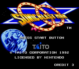 Sonic Blast Man: tela de título