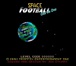 Space Football - One on One: tela de título
