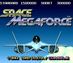 Space Megaforce: tela de título